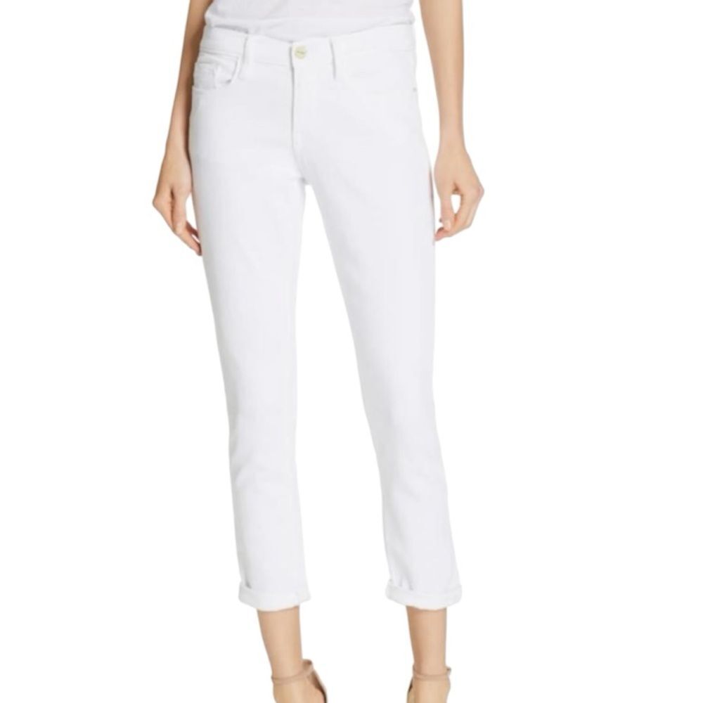 NEW Frame Le Garcon In Blanc Ankle Jeans Sz 28